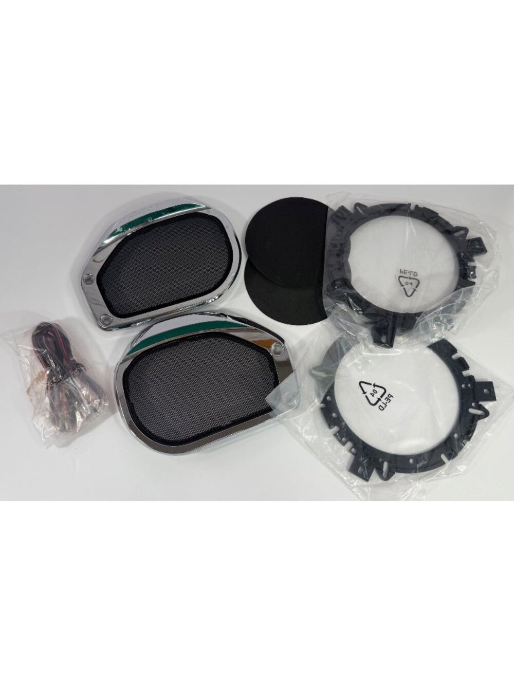 Factory Kawasaki Vaquero Voyager Speaker Grills and Adapters Excellent Condition